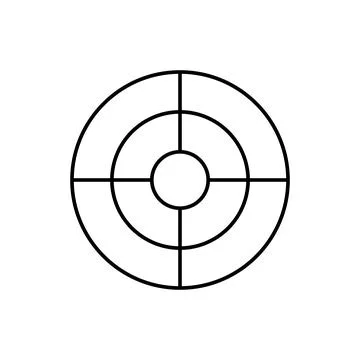 Target, SEO icon. Simple line, outline vector elements of commerce icons for ui イラスト素材