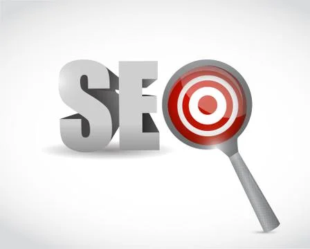 Target seo illustration design Stock Illustration