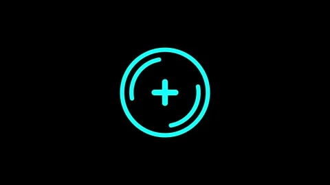Target shooting animation on black background Stock Footage 260902667