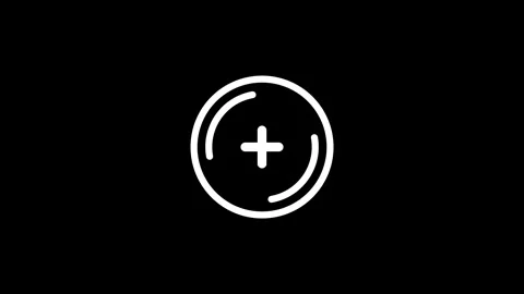 Target shooting animation on black background Video stock 260902668