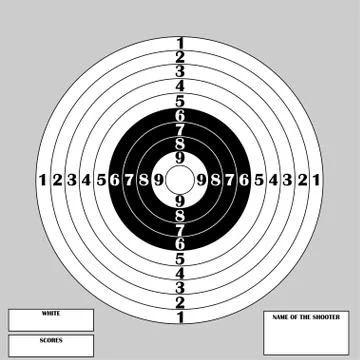 Target for shooting competition Stock Illustration