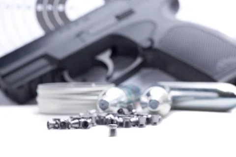 A target shooting competition pellets Stock Photos