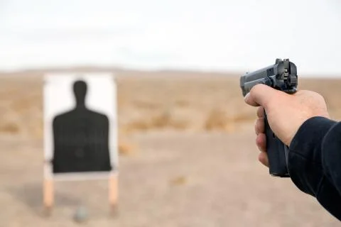 Target shooting Stock Photos