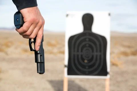 Target shooting Stock Photos