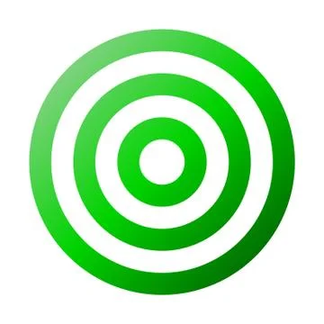Target sign - green gradient transparent, isolated - vector Stock Illustration