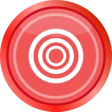 Target sign icon. Pointer symbol. Modern UI website button Stock Illustration