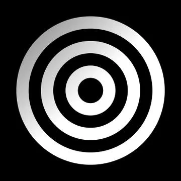 Target sign - white gradient transparent, isolated - vector Stock Illustration
