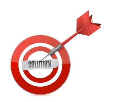 Target solutions illustration design Stockillustratie