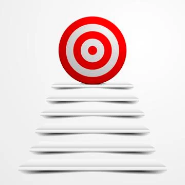 Target stairs Stock Illustration