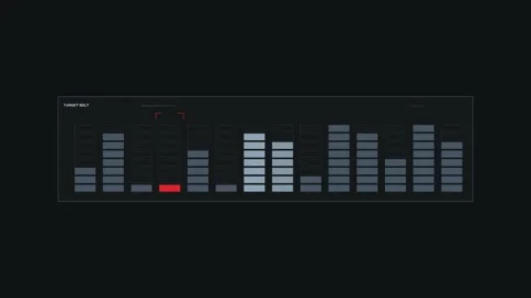 Target Status Data HUD Seamless Loop Stock Footage 342041993