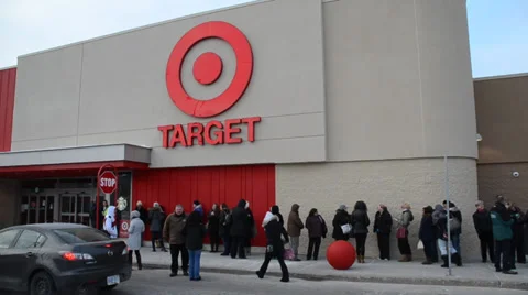 Target Store With Lineup Sunny 스톡 동영상 35697645