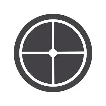 Target symbol. Simple target icon, symbolizing goal achievement, focus, and.. Stock Illustration
