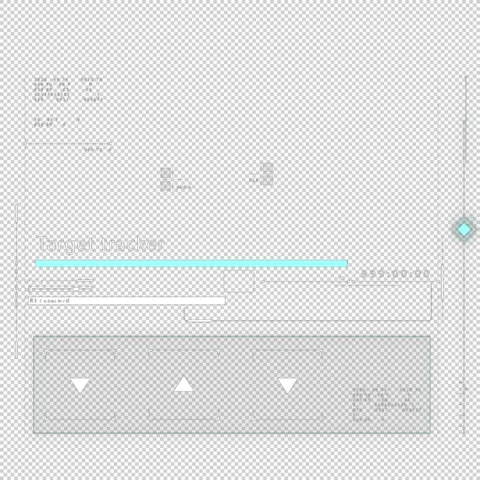 Target Tracker HUD Elements with Alpha Channel for Surveillance and Tracking Stock Footage 332968174