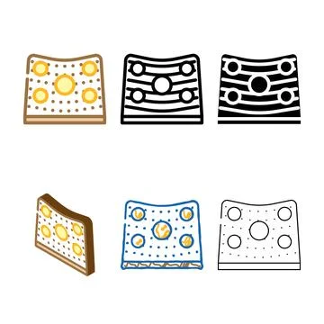 Target trainer color icon clean vector Stock Illustration