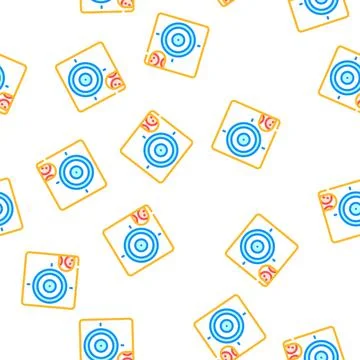 Target for training vector seamless pattern Stock Illustration