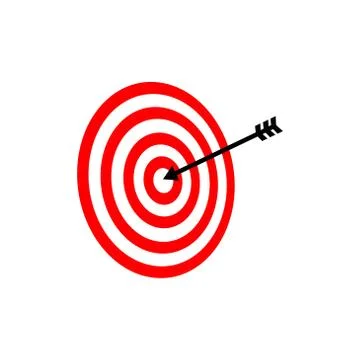 Target vector graphic design illustration Stock Illustration