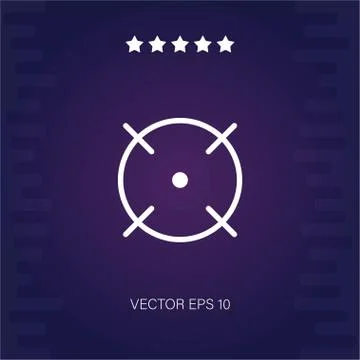 Target vector icon Stock Illustration