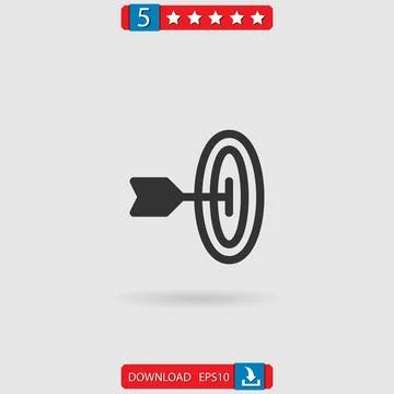Target vector icon Stock Illustration