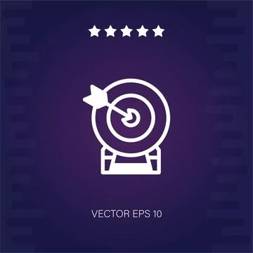 Target vector icon Illustrazione stock