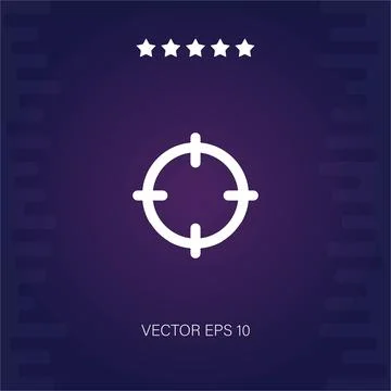 Target vector icon Illustrazione stock