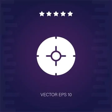Target vector icon Stock Illustration