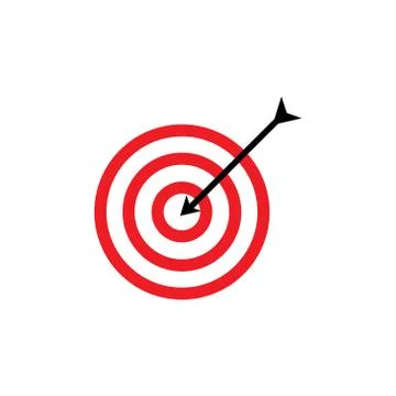 Target vector illustration design template Stock Illustration