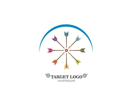 Target vector,icon logo illustration Stock Illustration