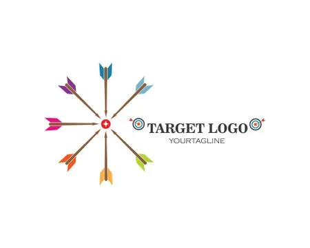 Target vector,icon logo illustration Stock Illustration