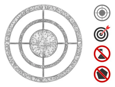Target Web Vector Mesh Illustration Illustrazione stock
