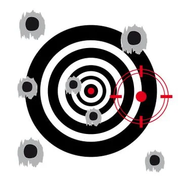 Target on white background Stock Illustration