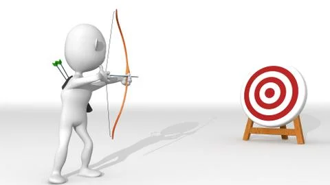 Target wht.114 Stock Illustration