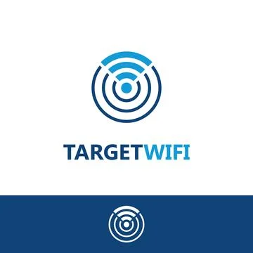 Target wifi logo Stock Illustration