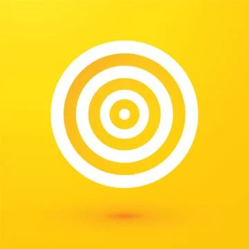 Target on a yellow background Stock-Illustration