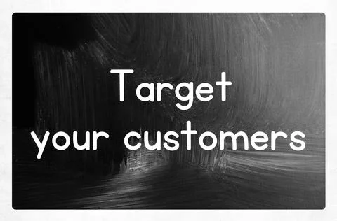 Target your customers concept Stock Photos