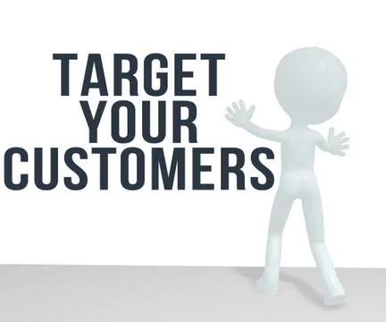 Target your customers Stock Illustration