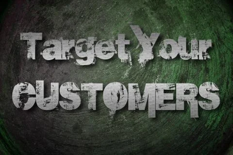 Target your customers Stock Illustration