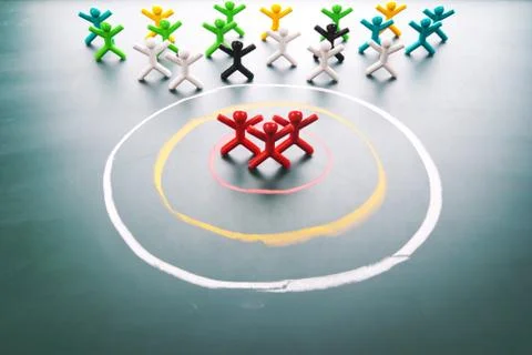Target your customers. Fotos de archivo
