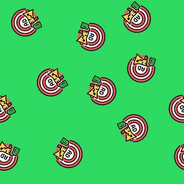 Targeted ads social media vector seamless pattern 스톡 일러스트