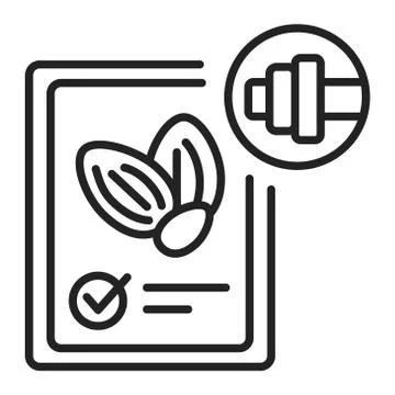Targeted black line icon. Something that is interesting among certain group o Stock Illustration