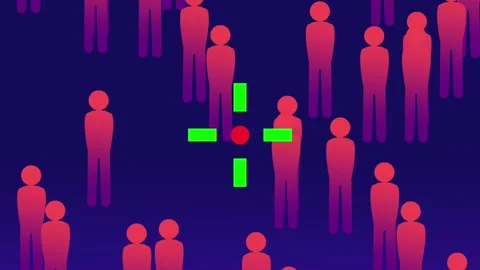 Targeted Crowd Stock Footage 335667742