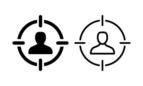 Targeted Customer icon vector illustration Stock Illustration
