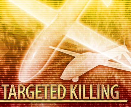 Targeted killing Abstract concept digital illustration Stock Illustration