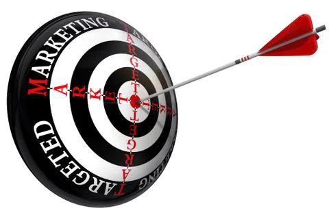 Targeted marketing concept Stock Illustration