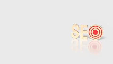 Targeted SEO Growth Strategy Concept 3d render. 스톡 일러스트