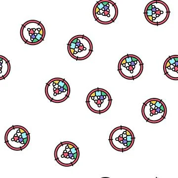 Targeting advertise and crowdsoursing vector seamless pattern Stock Illustration