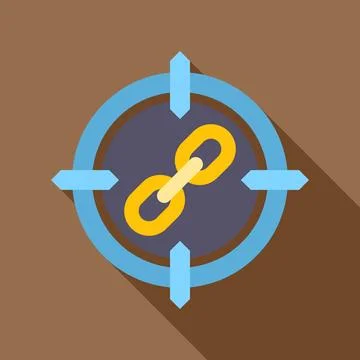 Targeting link building strategy for search engine optimization Ilustración de archivo