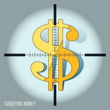 Targeting money concept Stock Illustration