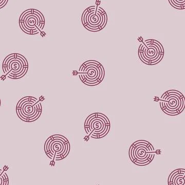 Targets technical sales engineer line seamless pattern Stock Illustration