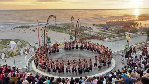 "Tari Kecak" Performance dance Footage Stock Footage 277680682