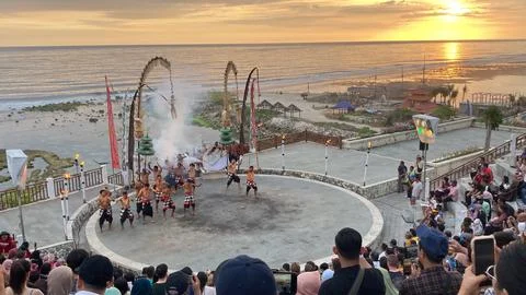 "Tari Kecak" Performance dance Stock Photos